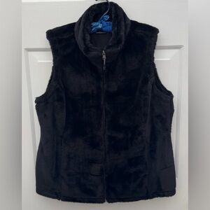 Black Faux Fur Vest